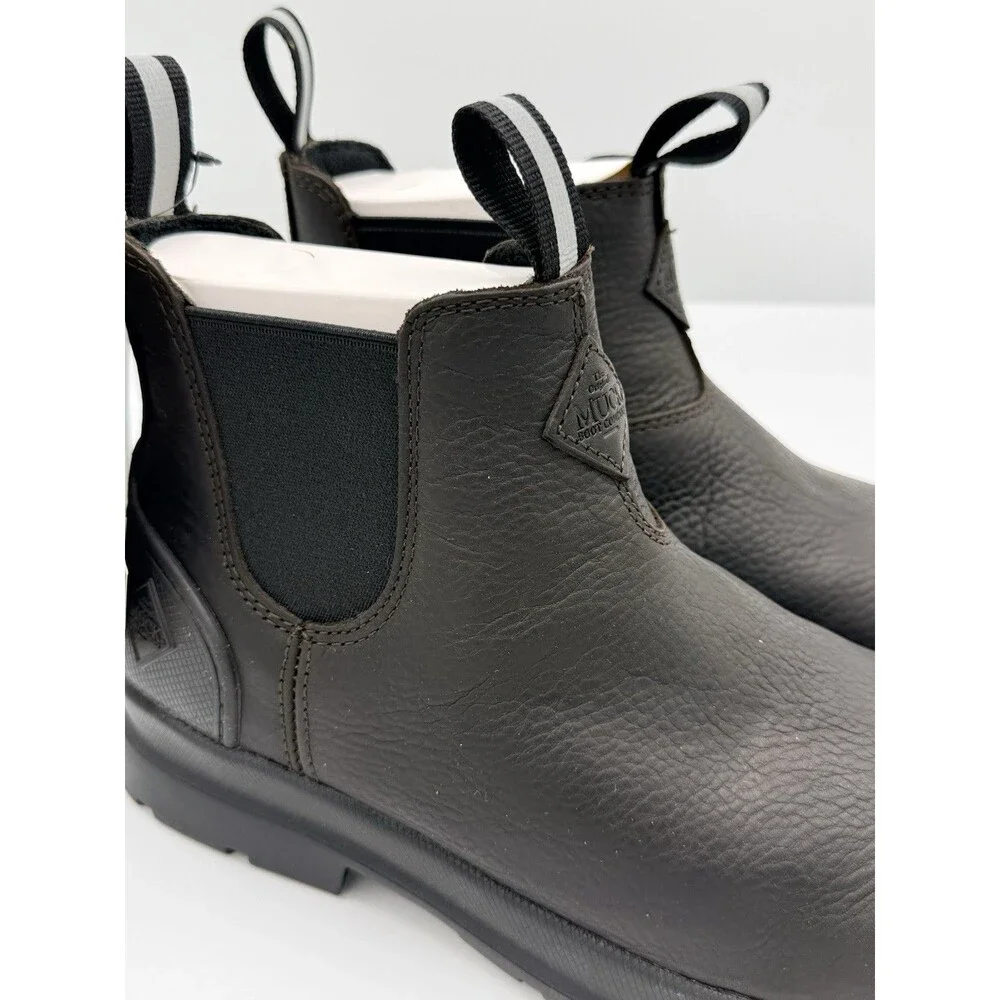 Unisex‎ Chore Farm Leather Chelsea Muck Boot Waterproof Mens 8 W 9 NWB Comp Toe